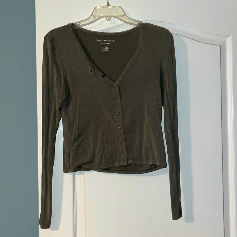 COPY - American Eagle soft and sexy cropped long sleeve t-shirt